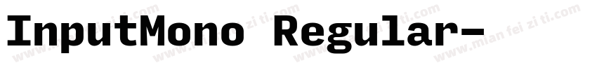 InputMono Regular字体转换